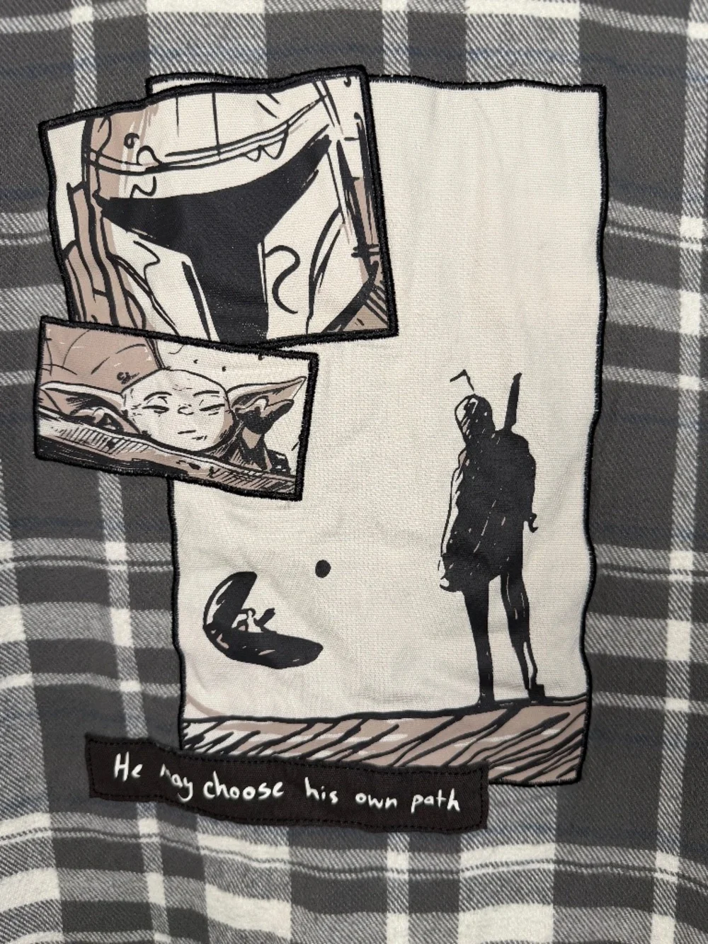Disney Star Wars Plaid Flannel Jacket, Men's/Unisex Size S